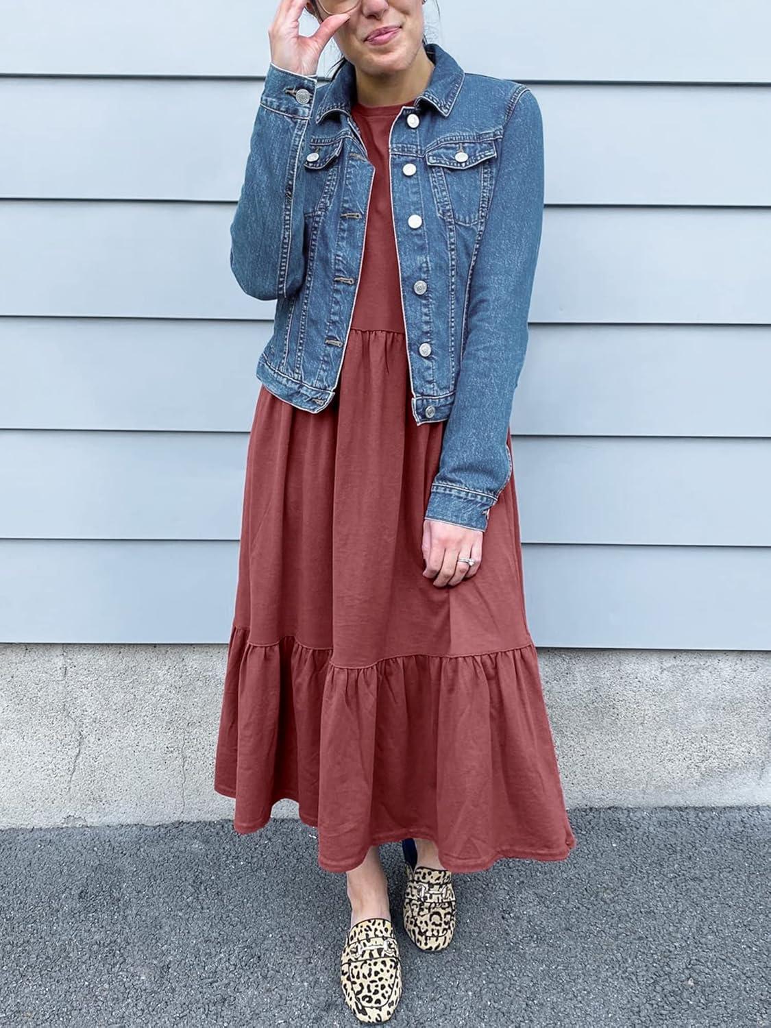 imageANRABESS Women Summer Casual Sleeveless Crewneck Sundress Aline Flowy Tiered Maxi Long Beach Dress Vacation OutfitsRed