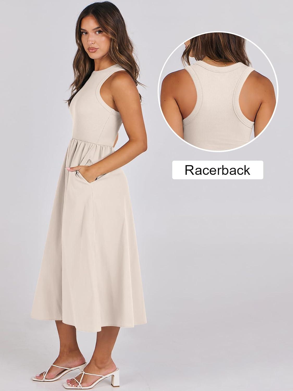 imageANRABESS Womens 2025 Summer Casual Maxi Dress A line Tiered Flowy Short Sleeve Crewneck T Shirt Beach Travel Long DressesApricot