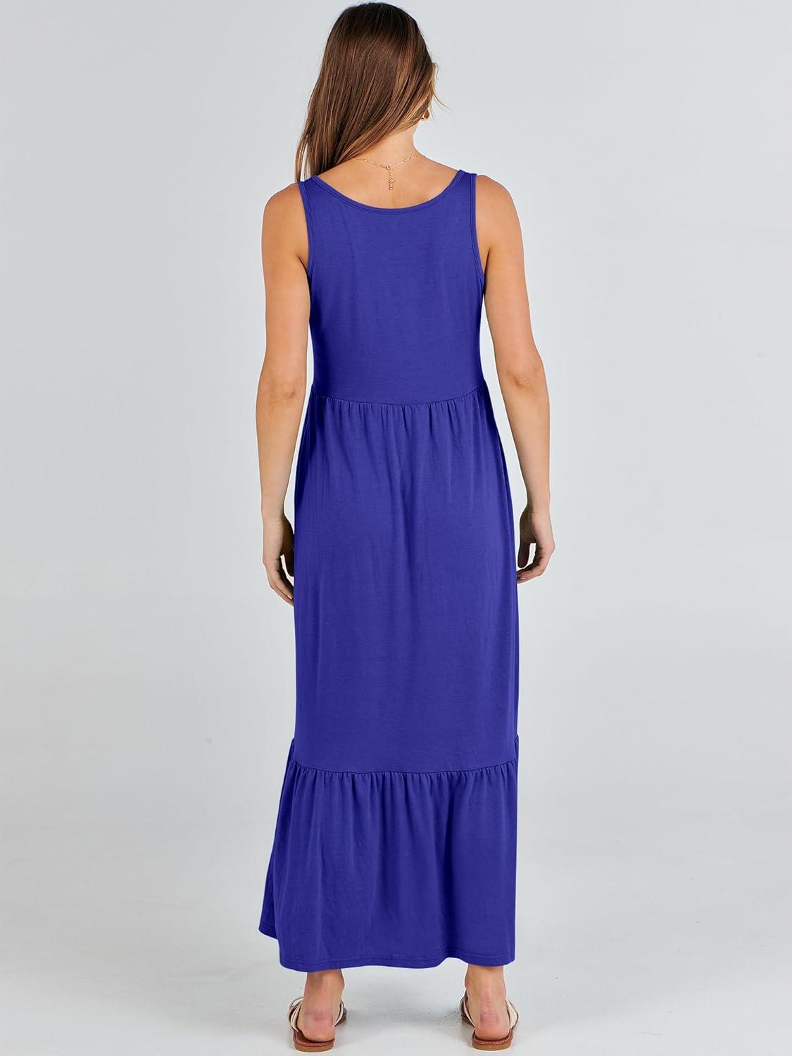 imageANRABESS Womens Summer Sleeveless Maxi Sundress Swing Casual Flowy Tiered Shirts Dress Beach Travel Vacation OutfitsRoyal Blue