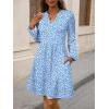 imageANRABESS Dresses for Women Long Sleeve Fall Casual V Neck Floral Boho Flowy Swing Mini Dress 2025 Travel Vacation OutfitsBlue White Floral