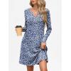 imageANRABESS Long Sleeve Dresses for Women 2025 Fall Casual Flowy Swing V Neck Boho Floral Mini Travel Vacation Dress with PocketFloral Blue