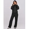 imageANRABESS Lounge Sets for Women 2 Piece Outfits Sweatsuit Fall Zip Up Sweatshirts Wide Leg Pants Matching Sweat Set TracksuitBlack