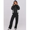 imageANRABESS Lounge Sets for Women 2 Piece Outfits Sweatsuit Fall Zip Up Sweatshirts Wide Leg Pants Matching Sweat Set TracksuitBlack White Stripe