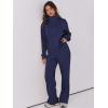 imageANRABESS Lounge Sets for Women 2 Piece Outfits Sweatsuit Fall Zip Up Sweatshirts Wide Leg Pants Matching Sweat Set TracksuitNavy Blue