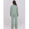 imageANRABESS Lounge Sets for Women 2 Piece Outfits Sweatsuit Fall Zip Up Sweatshirts Wide Leg Pants Matching Sweat Set TracksuitPea Green