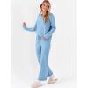 imageANRABESS Lounge Sets for Women Fuzzy Fleece Pajama Sets 2 Piece Outfits Cozy Sweater Matching Set 2025 Fall Winter LoungewearBlue