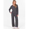 imageANRABESS Lounge Sets for Women Fuzzy Fleece Pajama Sets 2 Piece Outfits Cozy Sweater Matching Set 2025 Fall Winter LoungewearDeep Grey