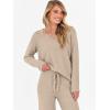 imageANRABESS Lounge Sets for Women Fuzzy Fleece Pajama Sets 2 Piece Outfits Cozy Sweater Matching Set 2025 Fall Winter LoungewearLight Khaki