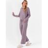 imageANRABESS Lounge Sets for Women Fuzzy Fleece Pajama Sets 2 Piece Outfits Cozy Sweater Matching Set 2025 Fall Winter LoungewearPurple