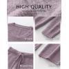 imageANRABESS Lounge Sets for Women Fuzzy Fleece Pajama Sets 2 Piece Outfits Cozy Sweater Matching Set 2025 Fall Winter LoungewearPurple