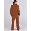 imageANRABESS Women 2 Piece Outfits Lounge Set Oversized Zip Up Sweatshirt Jacket Sweatpant Matching Sweat Sets Winter SweatsuitsCaramel