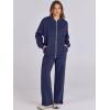 imageANRABESS Women 2 Piece Outfits Lounge Set Oversized Zip Up Sweatshirt Jacket Sweatpant Matching Sweat Sets Winter SweatsuitsNavy Blue