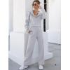 imageANRABESS Women 2 Piece Outfits Sweatsuit Zip Up Crop Hoodies SweatPants Lounge Matching Sweat Set 2024 Winter Trendy ClothesGrey