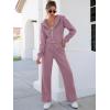 imageANRABESS Women 2 Piece Outfits Sweatsuit Zip Up Crop Hoodies SweatPants Lounge Matching Sweat Set 2024 Winter Trendy ClothesLight Purple