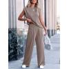 imageANRABESS Women 2 Piece Outfits Tank Top ampamp Palazzo Pants 2025 Summer Lounge Matching Sets Travel Vacation Beach ClothingLight Brown