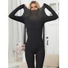 imageANRABESS Women Lightweight See Through Sexy Thermal Underwear Sets Fall Ultra Stretchy 2 Piece Pajamas Lounge Basic Layer SetBlack