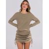 imageANRABESS Women Long Sleeve Skirt Sets 2025 Fall Sweater Lounge Sets 2 Piece Beach Vacation OutfitsCoffee