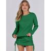 imageANRABESS Women Long Sleeve Skirt Sets 2025 Fall Sweater Lounge Sets 2 Piece Beach Vacation OutfitsGreen