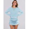 imageANRABESS Women Long Sleeve Skirt Sets 2025 Fall Sweater Lounge Sets 2 Piece Beach Vacation OutfitsLight Blue