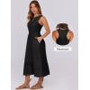 imageANRABESS Women Midi Dresses 2025 Summer Casual Sleeveless Sundress High Neck Tank Top Racerback Flowy Beach Dress  PocketsBlack