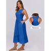 imageANRABESS Women Midi Dresses 2025 Summer Casual Sleeveless Sundress High Neck Tank Top Racerback Flowy Beach Dress  PocketsRoyal Blue