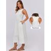 imageANRABESS Women Midi Dresses 2025 Summer Casual Sleeveless Sundress High Neck Tank Top Racerback Flowy Beach Dress  PocketsWhite