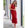 imageANRABESS Women Summer Casual Sleeveless Crewneck Sundress Aline Flowy Tiered Maxi Long Beach Dress Vacation OutfitsBright Red