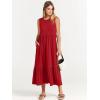 imageANRABESS Women Summer Casual Sleeveless Crewneck Sundress Aline Flowy Tiered Maxi Long Beach Dress Vacation OutfitsBright Red
