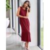 imageANRABESS Women Summer Casual Sleeveless Crewneck Sundress Aline Flowy Tiered Maxi Long Beach Dress Vacation OutfitsDeep Red