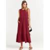 imageANRABESS Women Summer Casual Sleeveless Crewneck Sundress Aline Flowy Tiered Maxi Long Beach Dress Vacation OutfitsDeep Red