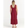imageANRABESS Women Summer Casual Sleeveless Crewneck Sundress Aline Flowy Tiered Maxi Long Beach Dress Vacation OutfitsDeep Red