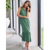 imageANRABESS Women Summer Casual Sleeveless Crewneck Sundress Aline Flowy Tiered Maxi Long Beach Dress Vacation OutfitsGrass
