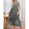 imageANRABESS Women Summer Casual Sleeveless Crewneck Sundress Aline Flowy Tiered Maxi Long Beach Dress Vacation OutfitsGray