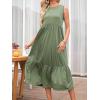 imageANRABESS Women Summer Casual Sleeveless Crewneck Sundress Aline Flowy Tiered Maxi Long Beach Dress Vacation OutfitsGreen