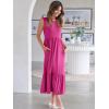 imageANRABESS Women Summer Casual Sleeveless Crewneck Sundress Aline Flowy Tiered Maxi Long Beach Dress Vacation OutfitsHot Pink