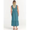 imageANRABESS Women Summer Casual Sleeveless Crewneck Sundress Aline Flowy Tiered Maxi Long Beach Dress Vacation OutfitsLake Blue
