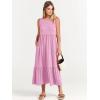 imageANRABESS Women Summer Casual Sleeveless Crewneck Sundress Aline Flowy Tiered Maxi Long Beach Dress Vacation OutfitsLight Pink