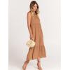 imageANRABESS Women Summer Casual Sleeveless Crewneck Sundress Aline Flowy Tiered Maxi Long Beach Dress Vacation OutfitsLight Rust