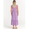 imageANRABESS Women Summer Casual Sleeveless Crewneck Sundress Aline Flowy Tiered Maxi Long Beach Dress Vacation OutfitsLilac