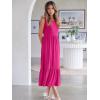 imageANRABESS Women Summer Casual Sleeveless Crewneck Sundress Aline Flowy Tiered Maxi Long Beach Dress Vacation OutfitsRose