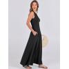 imageANRABESS Women Summer Casual Sleeveless Maxi Sundress Button Fit ampamp Flare ALine Flowy Long Dresses 2025 Beach OutfitsBlack