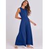 imageANRABESS Women Summer Casual Sleeveless Maxi Sundress Button Fit ampamp Flare ALine Flowy Long Dresses 2025 Beach OutfitsDeep Blue