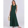 imageANRABESS Women Summer Casual Sleeveless Maxi Sundress Button Fit ampamp Flare ALine Flowy Long Dresses 2025 Beach OutfitsDeep Green
