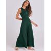 imageANRABESS Women Summer Casual Sleeveless Maxi Sundress Button Fit ampamp Flare ALine Flowy Long Dresses 2025 Beach OutfitsDeep Green