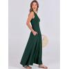 imageANRABESS Women Summer Casual Sleeveless Maxi Sundress Button Fit ampamp Flare ALine Flowy Long Dresses 2025 Beach OutfitsDeep Green