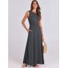 imageANRABESS Women Summer Casual Sleeveless Maxi Sundress Button Fit ampamp Flare ALine Flowy Long Dresses 2025 Beach OutfitsGray Blue