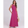 imageANRABESS Women Summer Casual Sleeveless Maxi Sundress Button Fit ampamp Flare ALine Flowy Long Dresses 2025 Beach OutfitsHot Pink