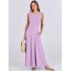 imageANRABESS Women Summer Casual Sleeveless Maxi Sundress Button Fit ampamp Flare ALine Flowy Long Dresses 2025 Beach OutfitsLight Purple
