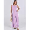 imageANRABESS Women Summer Casual Sleeveless Maxi Sundress Button Fit ampamp Flare ALine Flowy Long Dresses 2025 Beach OutfitsLight Purple