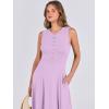 imageANRABESS Women Summer Casual Sleeveless Maxi Sundress Button Fit ampamp Flare ALine Flowy Long Dresses 2025 Beach OutfitsLight Purple